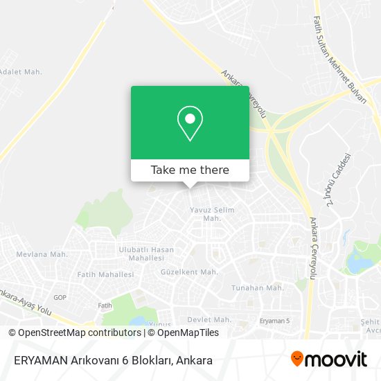 ERYAMAN Arıkovanı 6 Blokları map