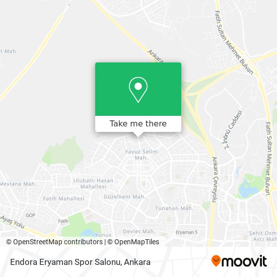 Endora Eryaman Spor Salonu map