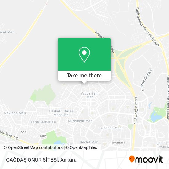 ÇAĞDAŞ ONUR SİTESİ map