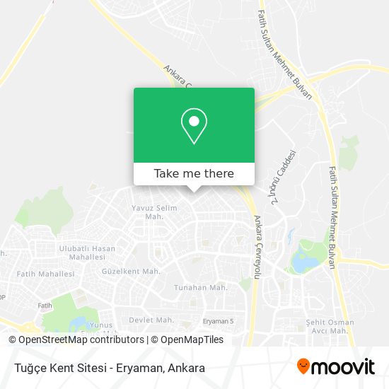 Tuğçe Kent Sitesi - Eryaman map