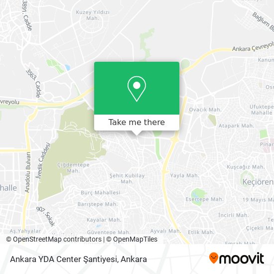 Ankara YDA Center Şantiyesi map