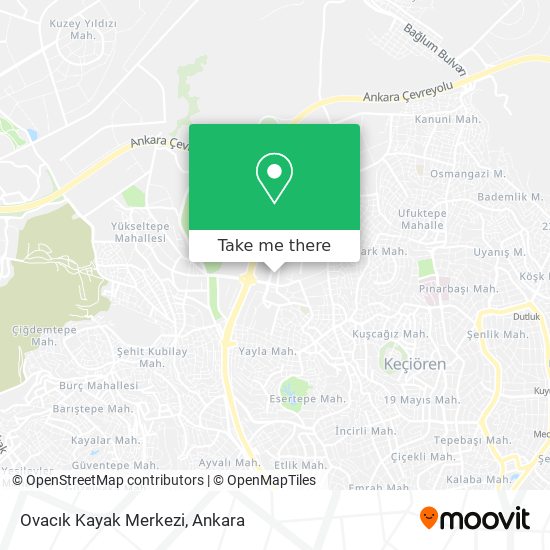 Ovacık Kayak Merkezi map