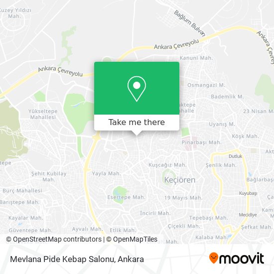 Mevlana Pide Kebap Salonu map