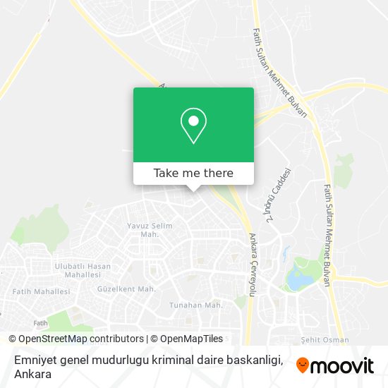 Emniyet genel mudurlugu kriminal daire baskanligi map
