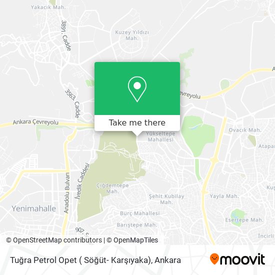 Tuğra Petrol Opet ( Söğüt- Karşıyaka) map