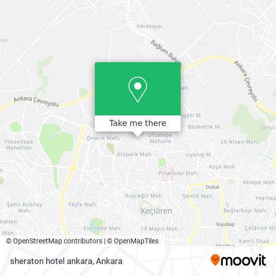 sheraton hotel ankara map