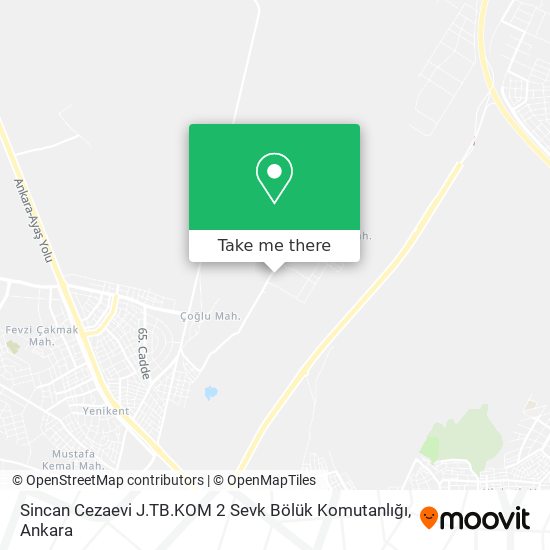 Sincan Cezaevi J.TB.KOM 2 Sevk Bölük Komutanlığı map
