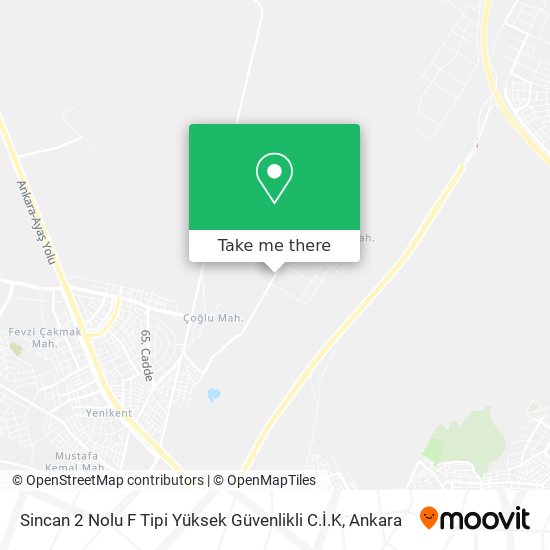 Sincan 2 Nolu F Tipi Yüksek Güvenlikli C.İ.K map