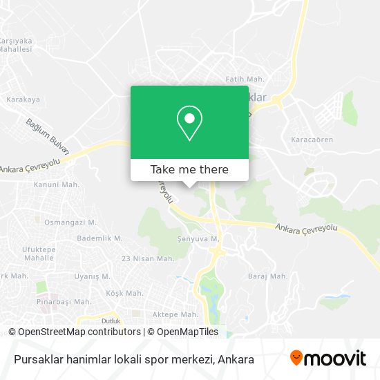 Pursaklar hanimlar lokali  spor merkezi map