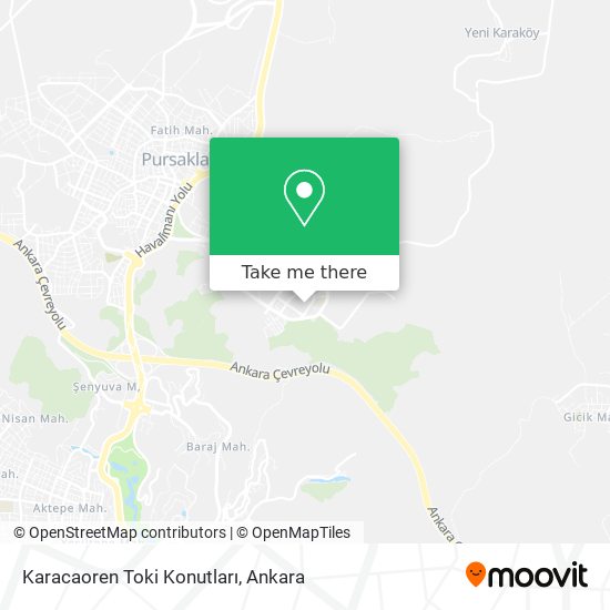 Karacaoren Toki Konutları map