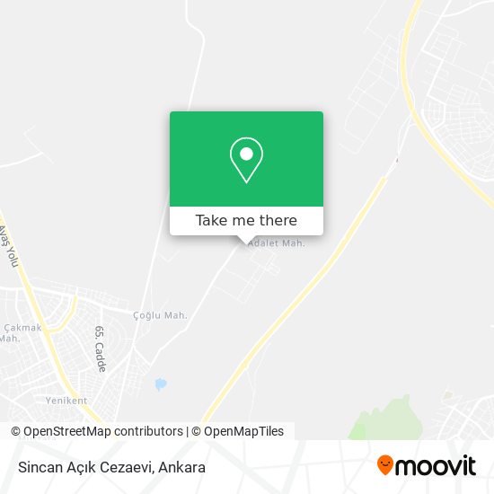 Sincan Açık Cezaevi map