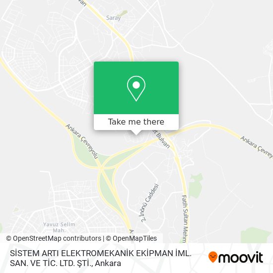 SİSTEM ARTI ELEKTROMEKANİK EKİPMAN İML. SAN. VE TİC.  LTD. ŞTİ. map