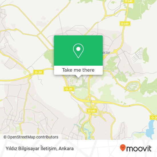 Yıldız Bilgisayar Īletişim map