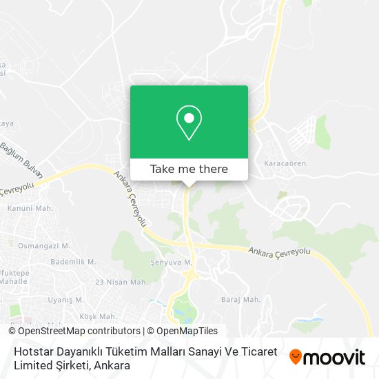 Hotstar Dayanıklı Tüketim Malları Sanayi Ve Ticaret Limited Şirketi map