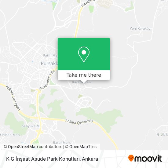 K-G İnşaat Asude Park Konutları map