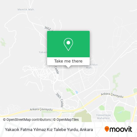 Yakacık Fatma Yılmaz Kız Talebe Yurdu map