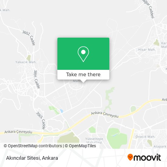 Akıncılar Sitesi map