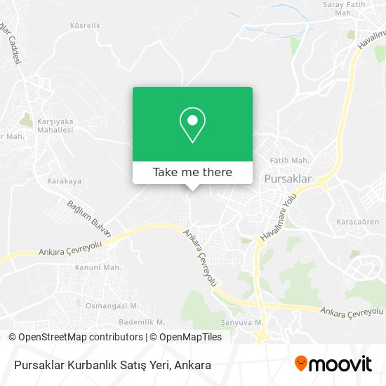 Pursaklar Kurbanlık Satış Yeri map