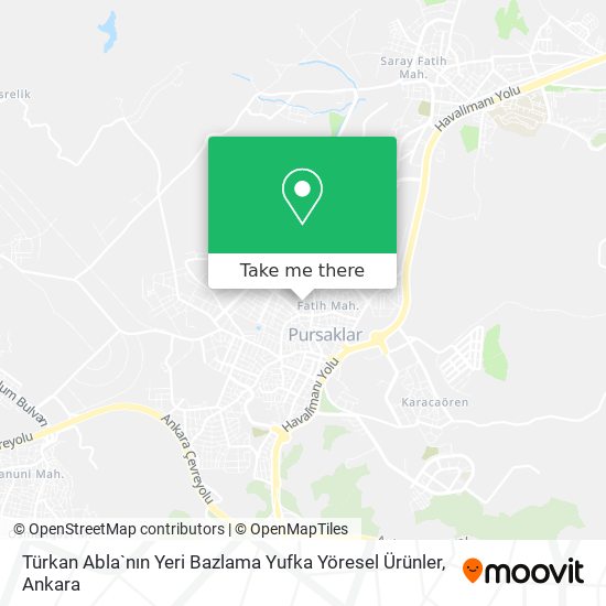 Türkan Abla`nın Yeri Bazlama Yufka Yöresel Ürünler map