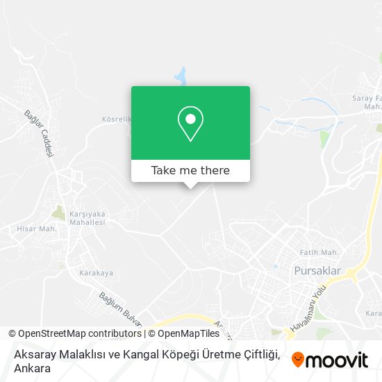 Aksaray Malaklısı ve Kangal Köpeği Üretme Çiftliği map