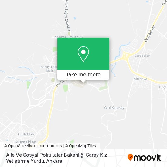 Aile Ve Sosyal Politikalar Bakanlığı Saray Kız Yetiştirme Yurdu map