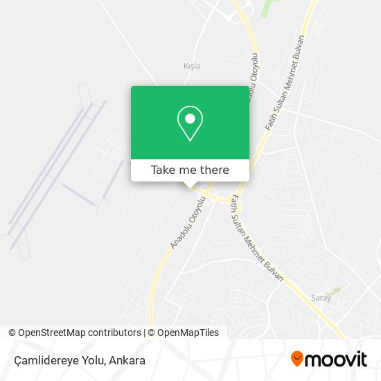 Çamlidereye Yolu map