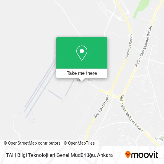 TAI | Bilgi Teknolojileri Genel Müdürlüğü map