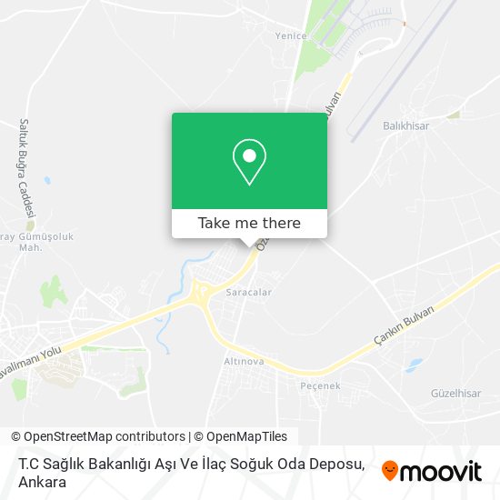 T.C Sağlık Bakanlığı Aşı Ve İlaç Soğuk Oda Deposu map