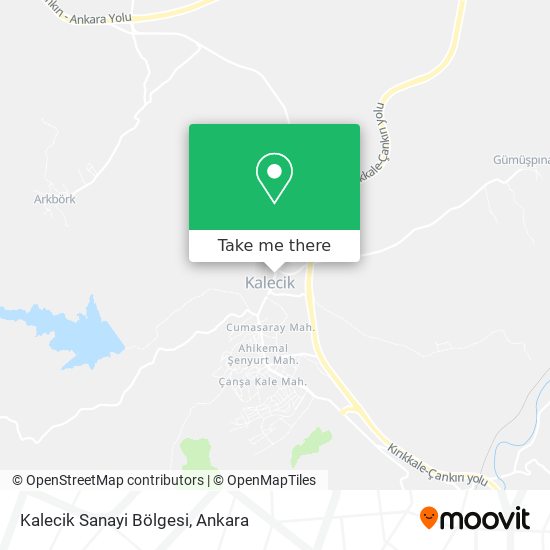 Kalecik Sanayi Bölgesi map