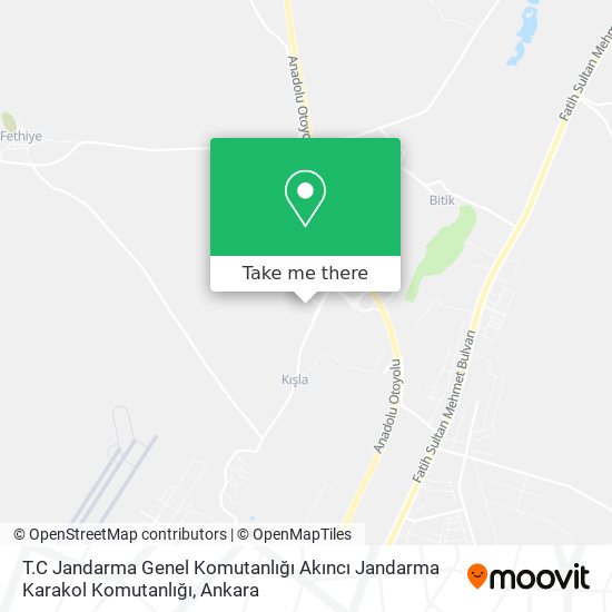 T.C Jandarma Genel Komutanlığı Akıncı Jandarma Karakol Komutanlığı map