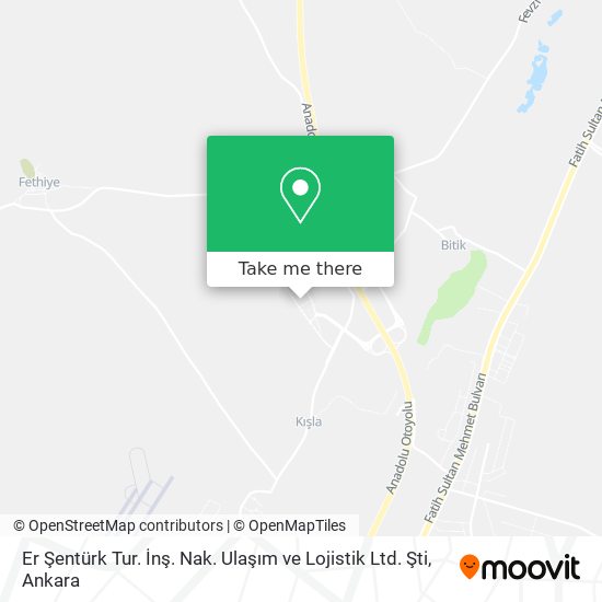 Er Şentürk Tur. İnş. Nak. Ulaşım ve Lojistik Ltd. Şti map