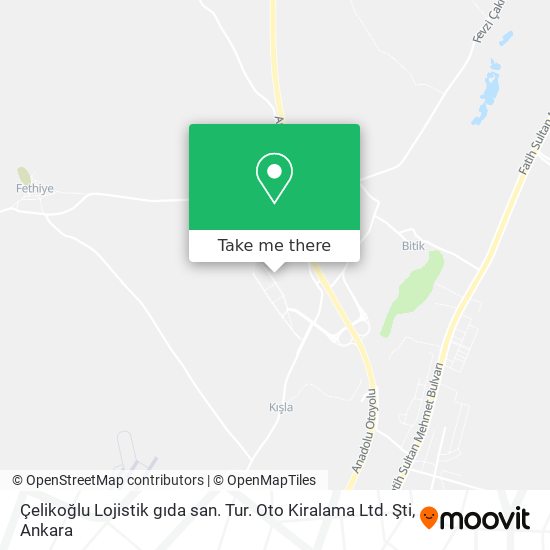 Çelikoğlu Lojistik gıda san. Tur. Oto Kiralama Ltd. Şti map