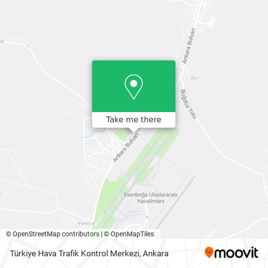 Türkiye Hava Trafik Kontrol Merkezi map