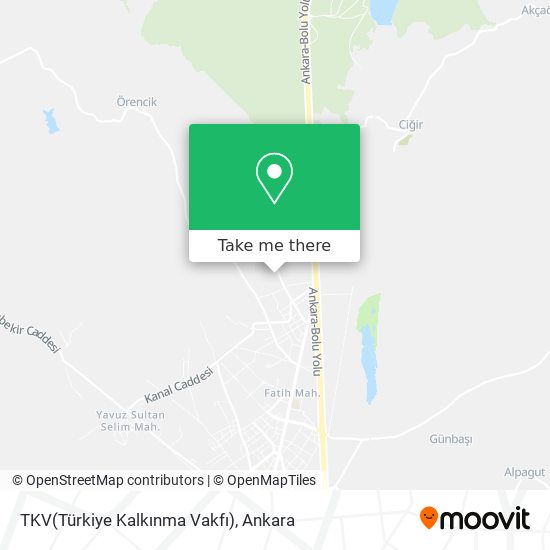 TKV(Türkiye Kalkınma Vakfı) map
