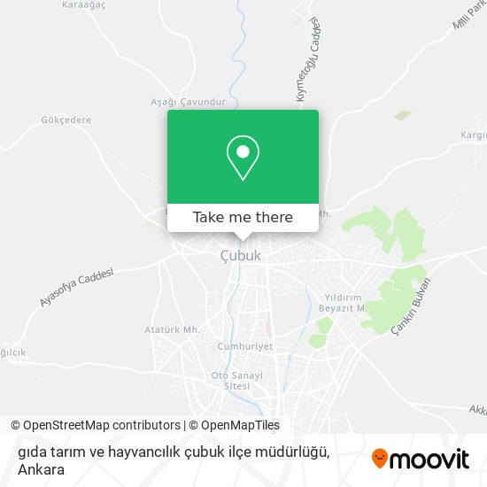 gıda tarım ve hayvancılık çubuk ilçe müdürlüğü map