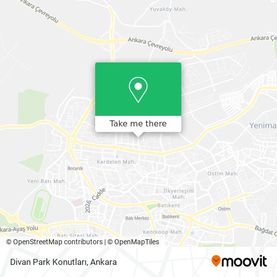 Divan Park Konutları map