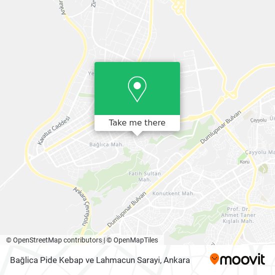 Bağlica Pide Kebap ve Lahmacun Sarayi map