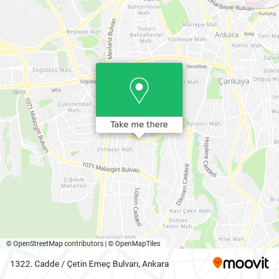 1322. Cadde / Çetin Emeç Bulvarı map