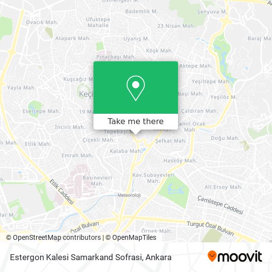 Estergon Kalesi Samarkand Sofrasi map