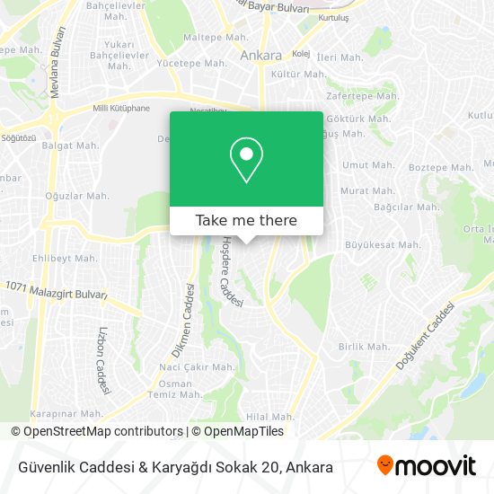 Güvenlik Caddesi & Karyağdı Sokak 20 map