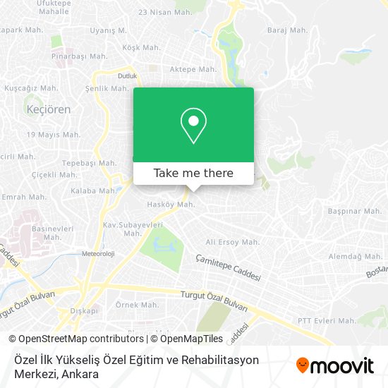 Özel İlk Yükseliş Özel Eğitim ve Rehabilitasyon Merkezi map