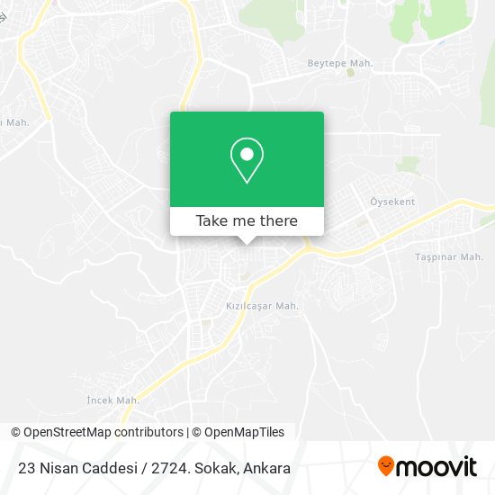 23 Nisan Caddesi / 2724. Sokak map