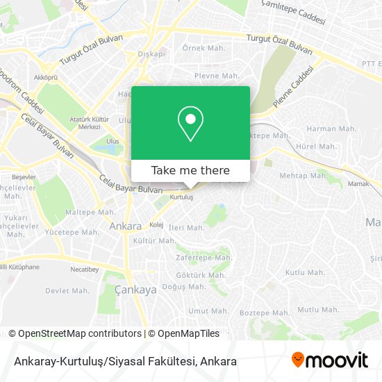 Ankaray-Kurtuluş / Siyasal Fakültesi map