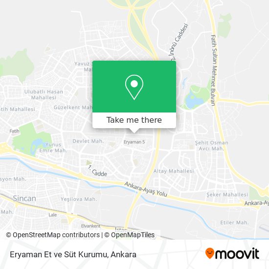 Eryaman Et ve Süt Kurumu map