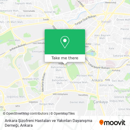 Ankara Şizofreni Hastaları ve Yakınları Dayanışma Derneği map