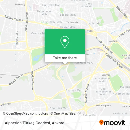 Alparslan Türkeş Caddesi map