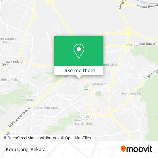 Koru Çarşı map