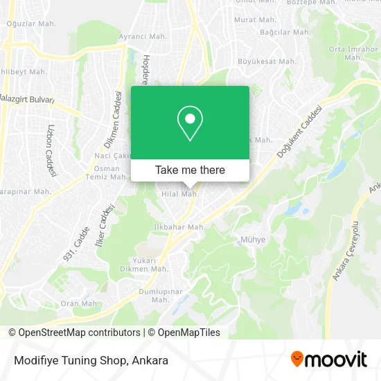 Modifiye Tuning Shop map
