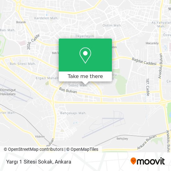 Yargı 1 Sitesi Sokak map