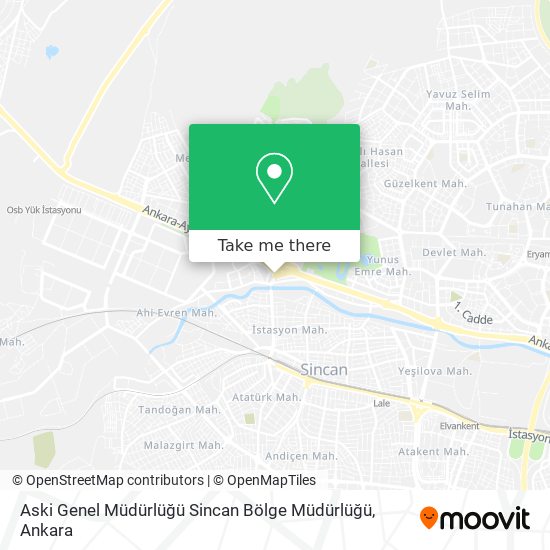 Aski Genel Müdürlüğü Sincan Bölge Müdürlüğü map
